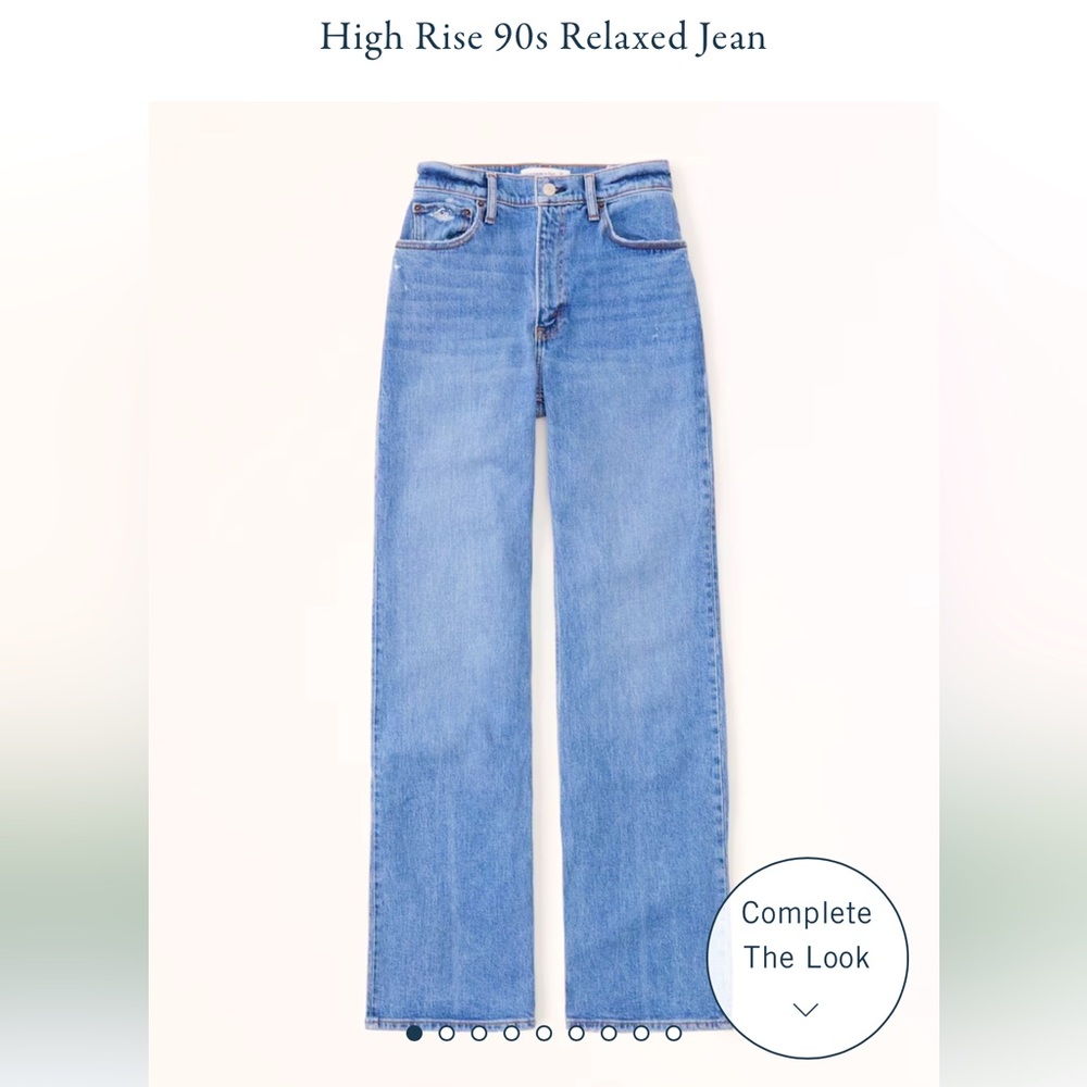 Abercrombie High Rise 90s Relaxed Jeans